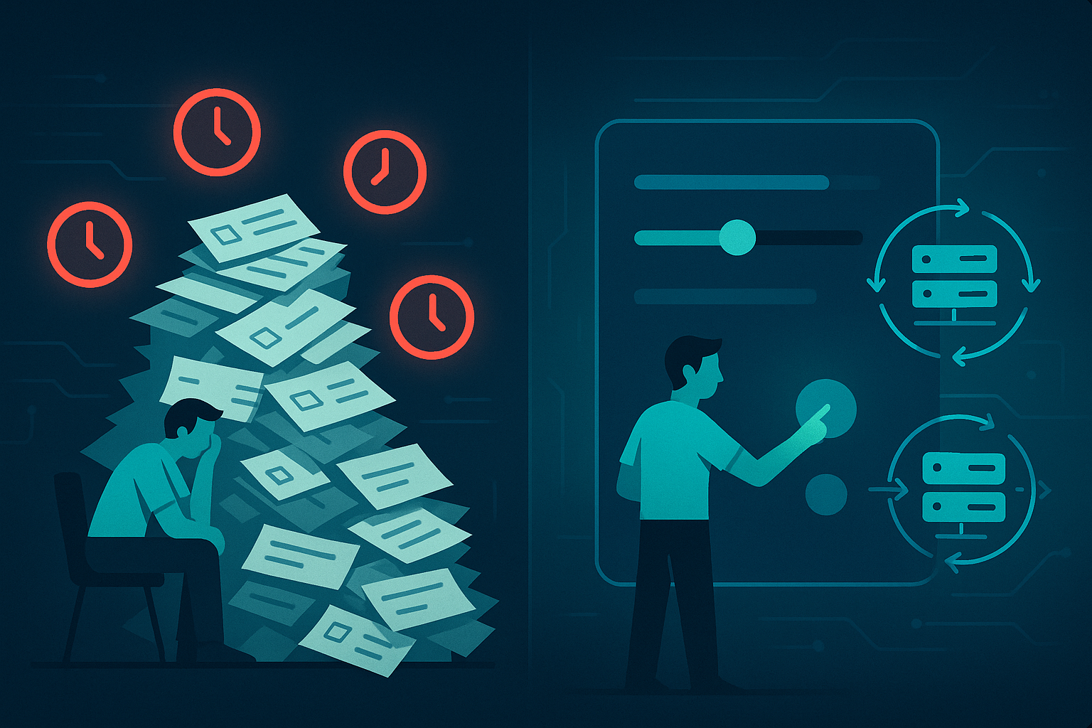 A developer provisioning CI runners without filing a ticket